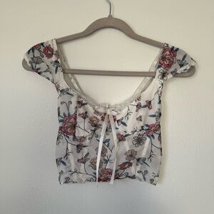 Floral Print Women Corset style top
